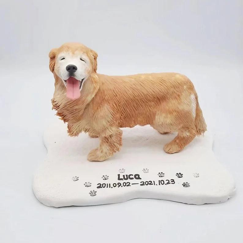 Personalized Pet Clay Sculpture,Custom Pet Statue,Pet Memorial,Pet Loss gifts - Custom Pet Memories